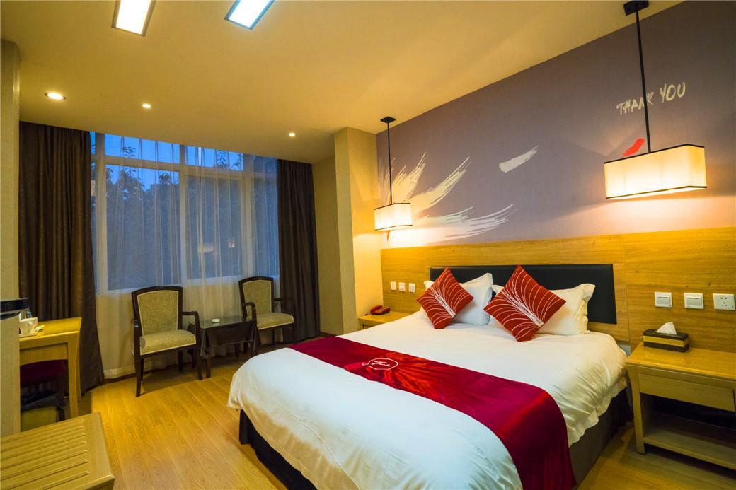 Thank Inn Chain Hotel Sichuan Guangan Wusheng County Hongwu Avenue Exterior foto