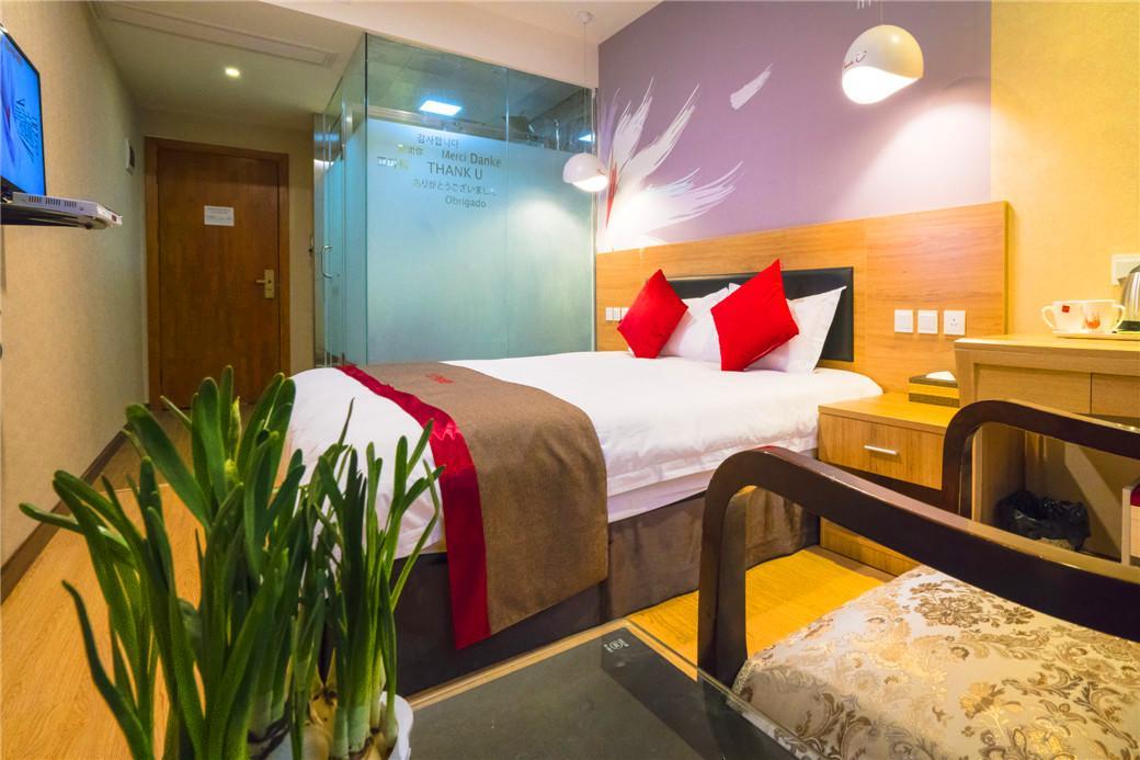 Thank Inn Chain Hotel Sichuan Guangan Wusheng County Hongwu Avenue Exterior foto